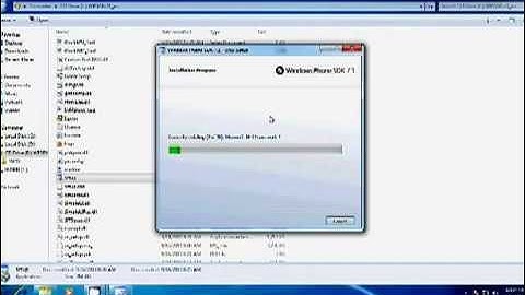 Install Visual studio 2010 and SDK for windows Phone 7