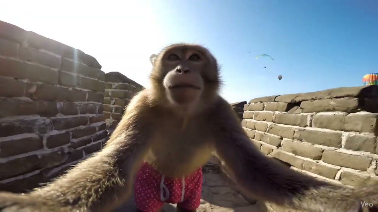 Monkey Vlogs Great Wall of China