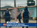 Policía y FF.AA. realizan operativo en Socio Vivienda 2