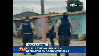 Policía y FF.AA. realizan operativo en Socio Vivienda 2