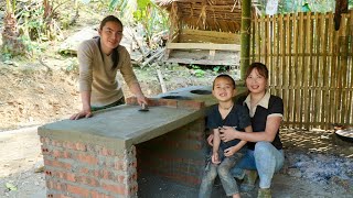 Build a complete kitchen, with bricks, build a farm, life in nature