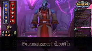WOW private server PVP - Custom content: Permadeath / Permanent death - YHOOL