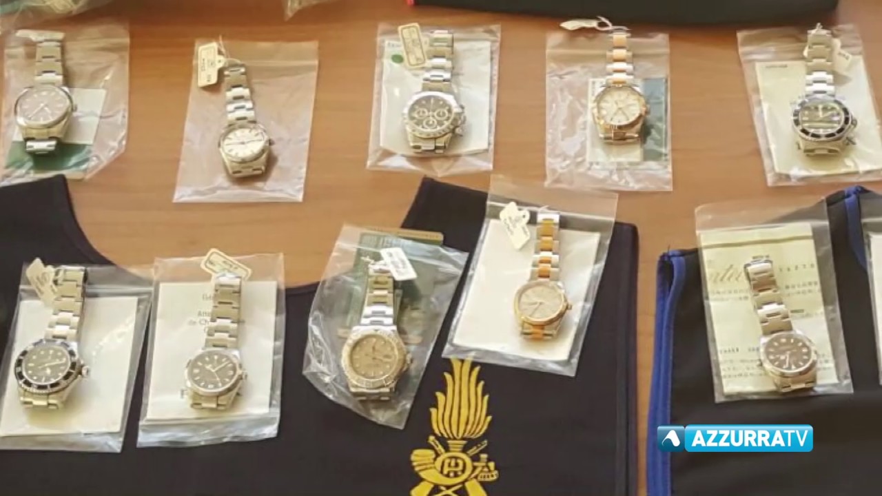 350 orologi di lusso sequestrati alla frontiera - YouTube