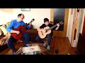 Classical Guitar Duet - "Sea Waves" - Playing at home ;)