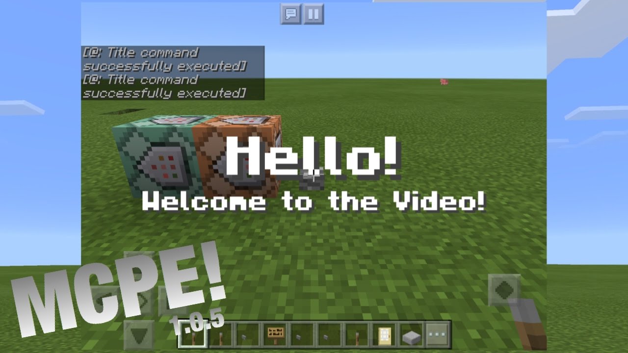 How To Make Titles Subtitles In Minecraft Pe Command Block