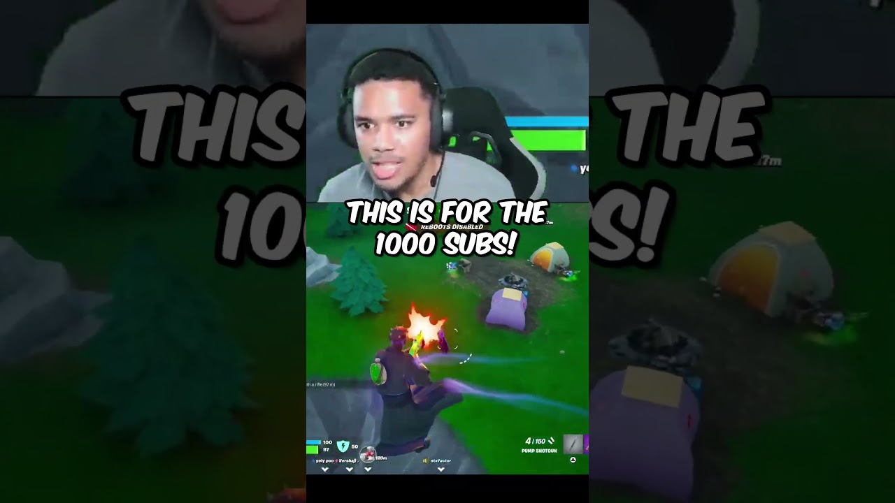 Trick Shot 1K Subs Edition | Fortnite #shorts