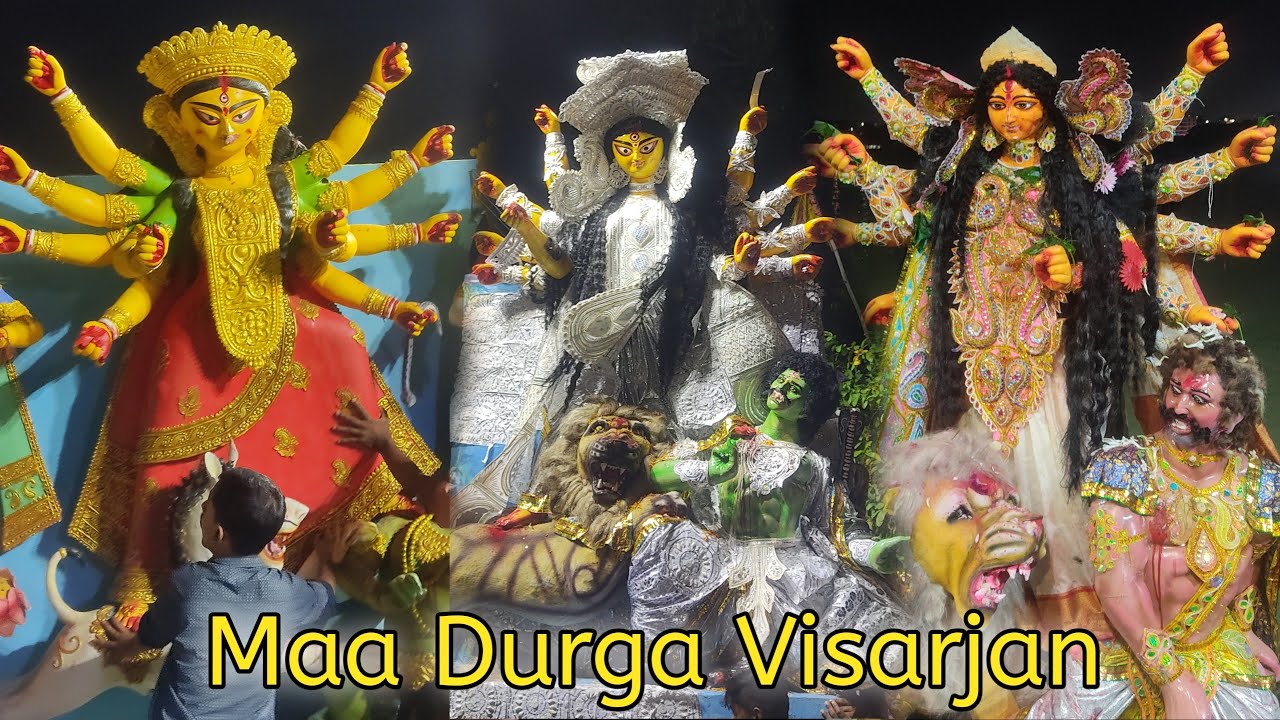 Kolkata Durga Puja Visarjan 2023  Durga Idol Immersion 2023  Maa Durga Visarjan  Durga Visarjan