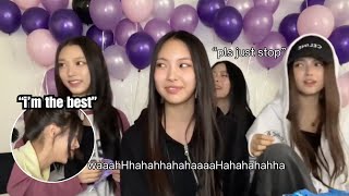 minji ANNOYING hyein on her birthday for 5 minutes (a very chaotic, hilarious phoning live)