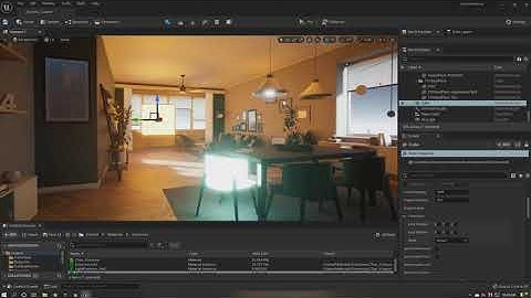 UE5 Lumen Dynamic Lit Material on Mesh