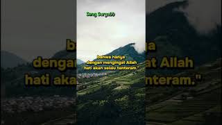 Berdzikir kepada ALLAH jwban atas kegelisahan hati &kegelisahan atas dunia