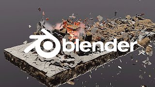 : Realistic destruction effects in blender