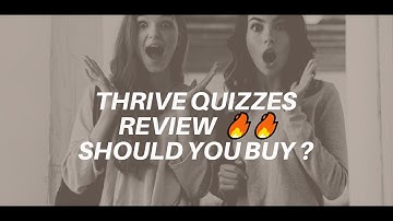 Thrive Quizzes Review 🔥 Is It Really Worth To BUY (Tutorial Included)