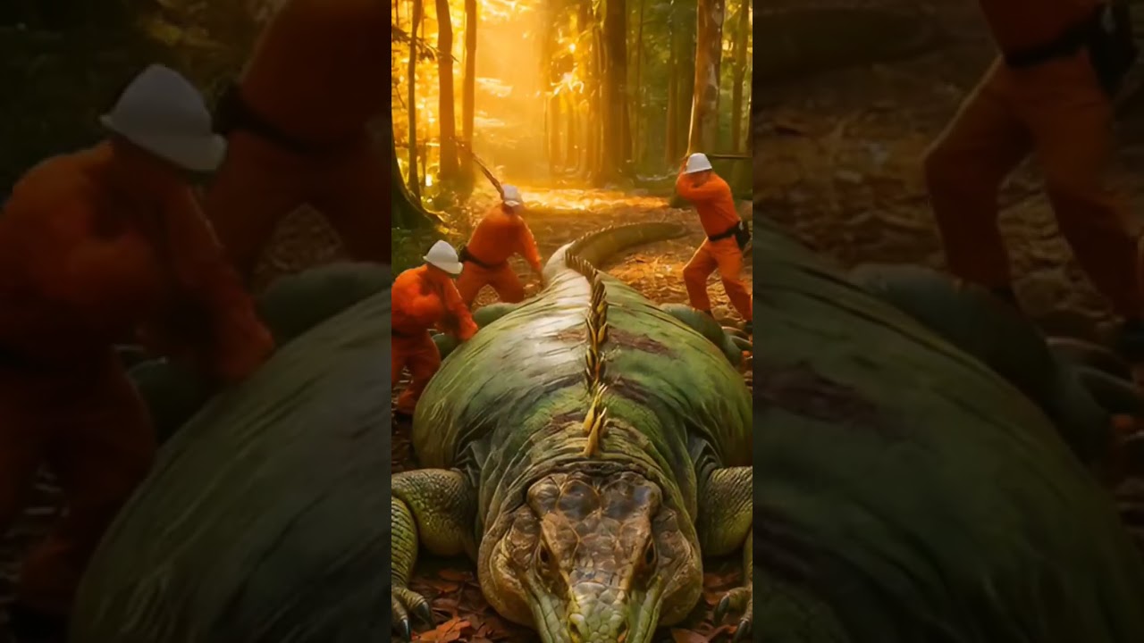 See what workers found inside the Belarus Forest Iguana's Swollen Belly?? 