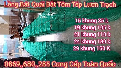 Lồng Bát Quái Bắt Tôm Tép Lươn Trạch Đánh Sông Ao Suối Ruộng Lúa hồ đầm 15 khung 85 k