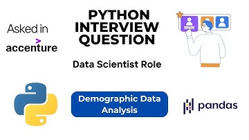 Accenture Data Scientist Interview Python Pandas Dataframe Question Asked In Real Interview