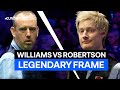 A legendary last frame for 2 legendary players robertson v williams  eurosport snooker