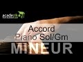 Accord piano sol mineur  gm chord vido