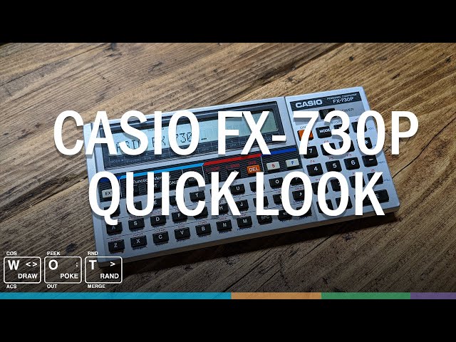 syv lettelse Kontinent Casio FX-730P - Quick Look - YouTube