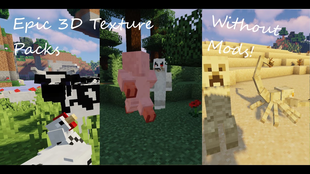 Amazing 3D Minecraft Texture Packs that will change mobs ...