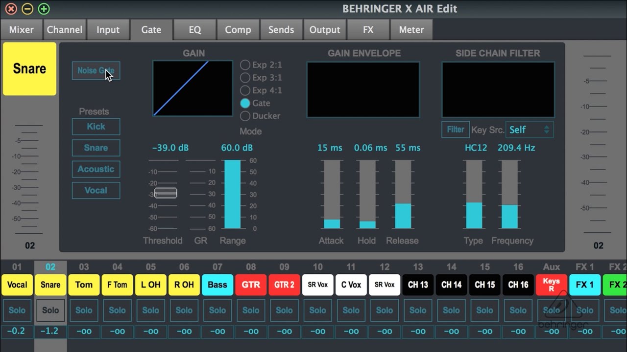 x air edit behringer download