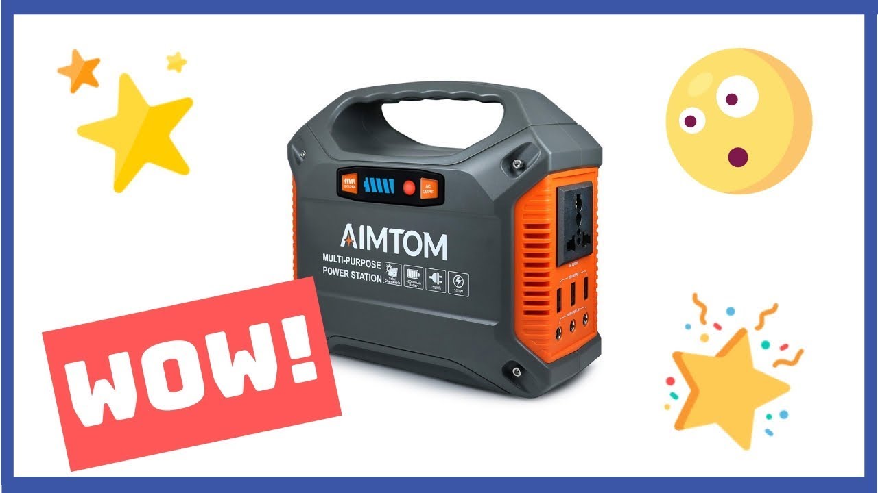 AIMTOM Portable Solar Generator REVIEW ( AIMTOM SPS-155 )