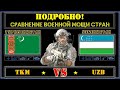 Туркменистан VS Узбекистан 🇹🇲 Армия 2021 🇺🇿 Сравнение военной мощи