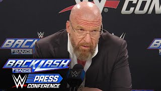 Triple H reflects on WWE’s success in Europe: WWE Backlash France Press Conference highlights