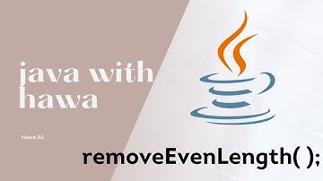 the practiceIt chapter | remove even length | hawa ali drammeh