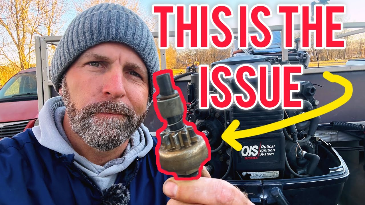 How to replace a pinion and bendix in a 1996 Evinrude 115