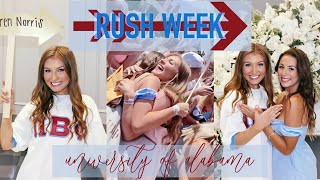 Sorority Rush Week Vlog | Outfits & Bid Day | University of Alabama