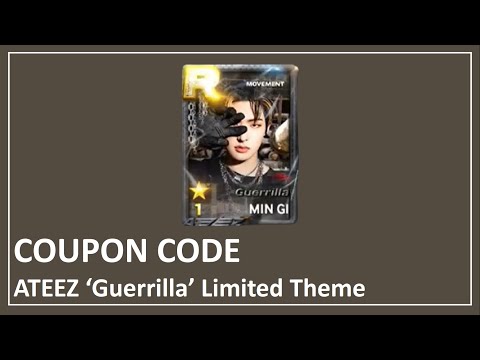 SUPERSTAR ATEEZ | COUPON CODE: ATEEZ 'Guerrilla' Limited Theme