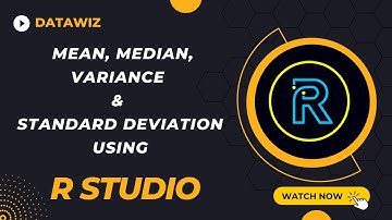 How to Find Mean, Median, Variance & Standard Deviation in r studio | data analytics | r programming