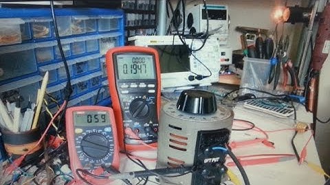 Basic testing Slide Trans Auto Transformer aka VariAC Pt3