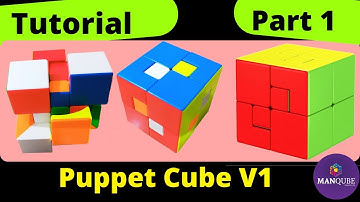 Puppet Cube V1 Tutorial | Part 1 | How to Solve Puppet Cube V1 | Moyu Puppet Cube V1 Solve |