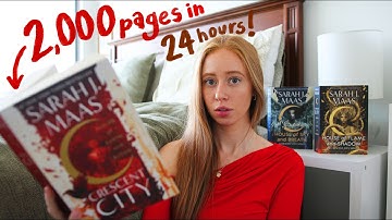 I tried to read the ENTIRE Crescent City series... in 24 hours 😅