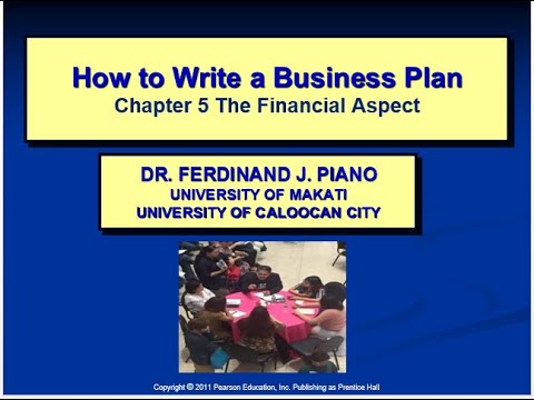 business plan chapter 5 example