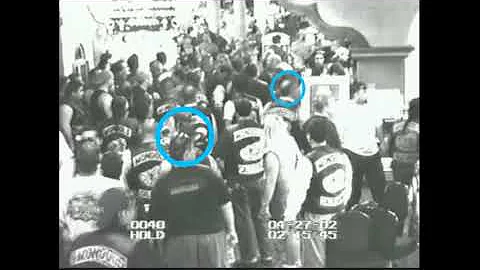 lil Dave Mongols national president running from a fight against The hell angels