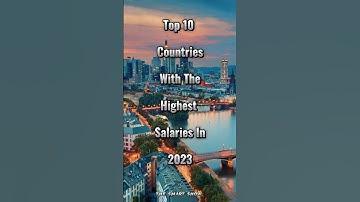 Top 10 countries with the highest salaries in the world 2023 #top10 #country #viral #shorts