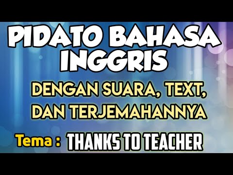 Teknik pidato bahasa inggris