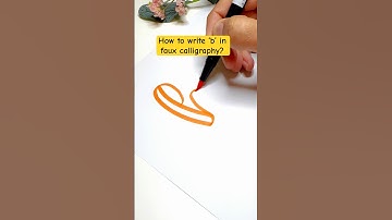 How to do Faux Calligraphy?✍️ #calligraphy#calligraphyforbeginners#beginner #learncalligraphy#shorts