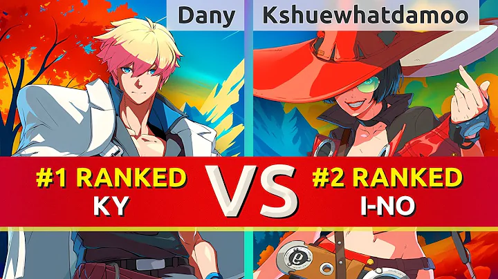 GGST ▰ Dany (#1 Ranked Ky) vs Kshuewhatdamoo (#2 Ranked I-No). High Level Gameplay