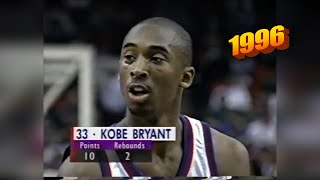 1996 McDonalds All American Game - Highlights - Kobe Bryant, Jermaine O'Neal, Bibby - Remastered