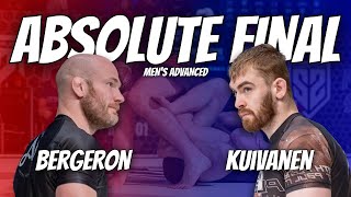 Men's Advanced No-Gi Absolute Final | Brandon Bergeron Vs Jack Kuivanen