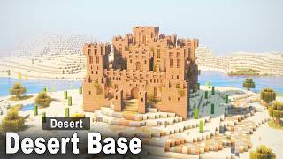 Minecraft: How to build a Desert Mud Base | Easy Tutorial