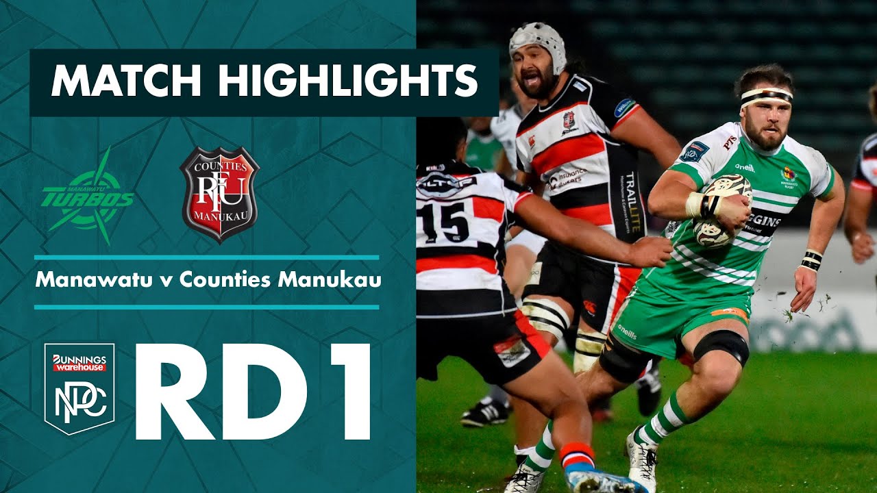 RD 1 HIGHLIGHTS Manawatu v Counties Manukau (Bunnings NPC 2021)