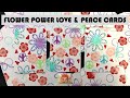 FLOWER POWER LOVE & PEACE CARDS