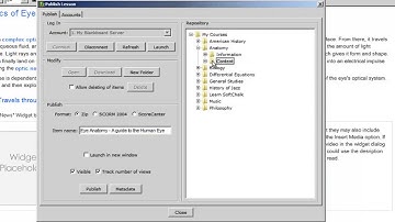 SoftChalk 7 Desktop Publishing a Non Scored Lesson in Blackboard