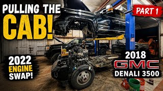 ​Pulling the Cab on a 2018 GMC Sierra 3500 for an L5P Engine Swap (Part 1)