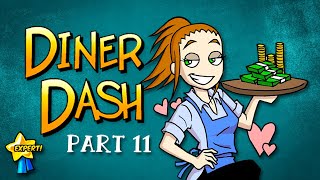 Diner Dash - Part 11 Gameplay | Go with the Flo Fine Seafood Dining (Level 3-2 to 3-3)