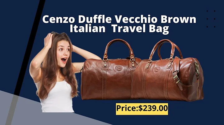 Best Cenzo Duffel Vacio Brown Italian Leather Weekender Travel Review Bag